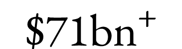 $71bn+